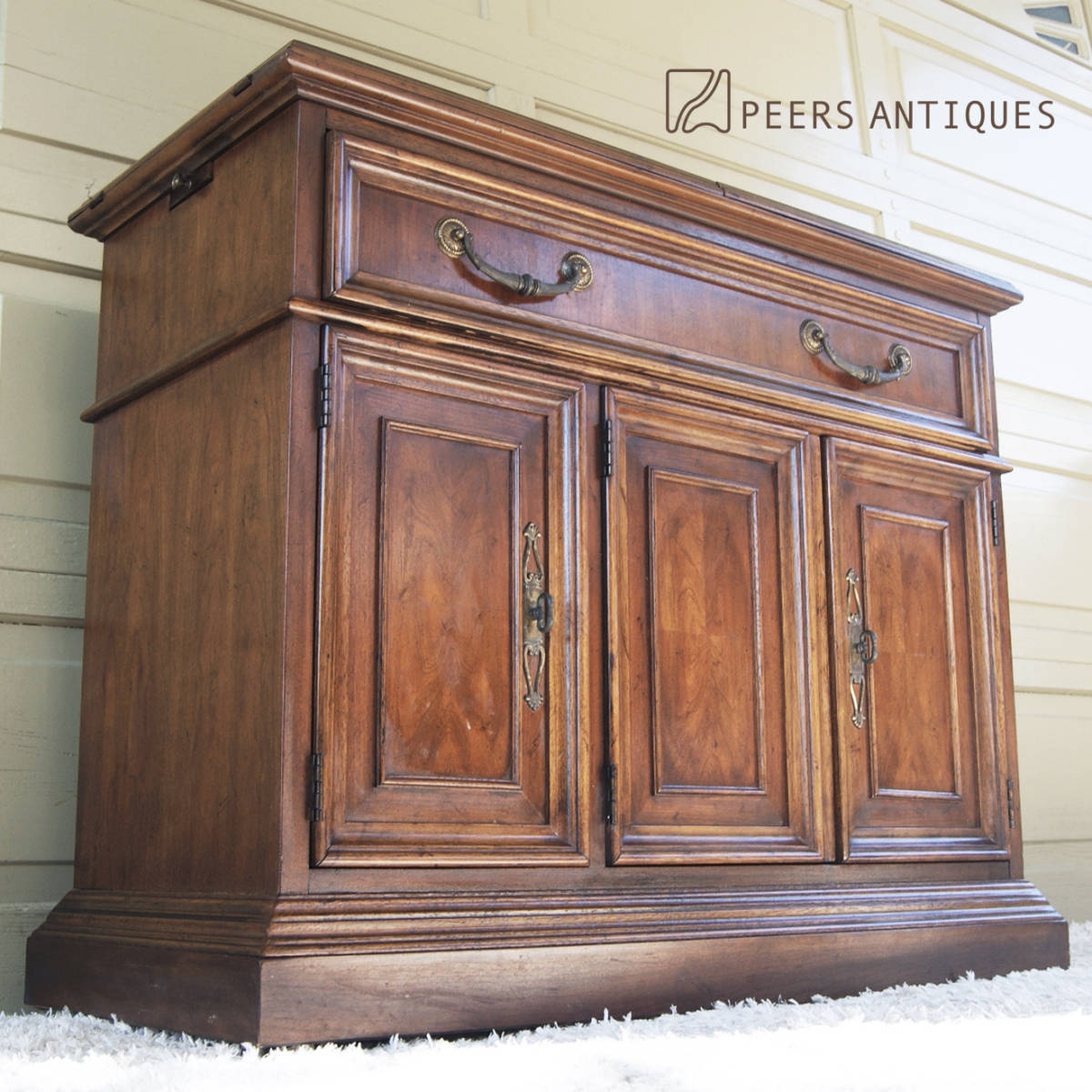 4511h10[dorek cell DREXEL HERITAGE* high class . fine quality, wonderful antique. rare goods.! chest cabinet ] side table *