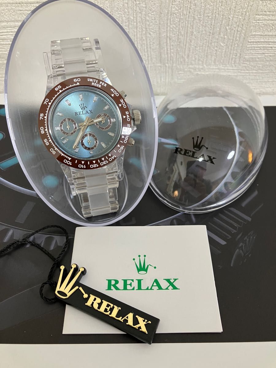 RELAX 腕時計 サブマリーナ 緑 ステンレスベルト 誕生日プレゼント 