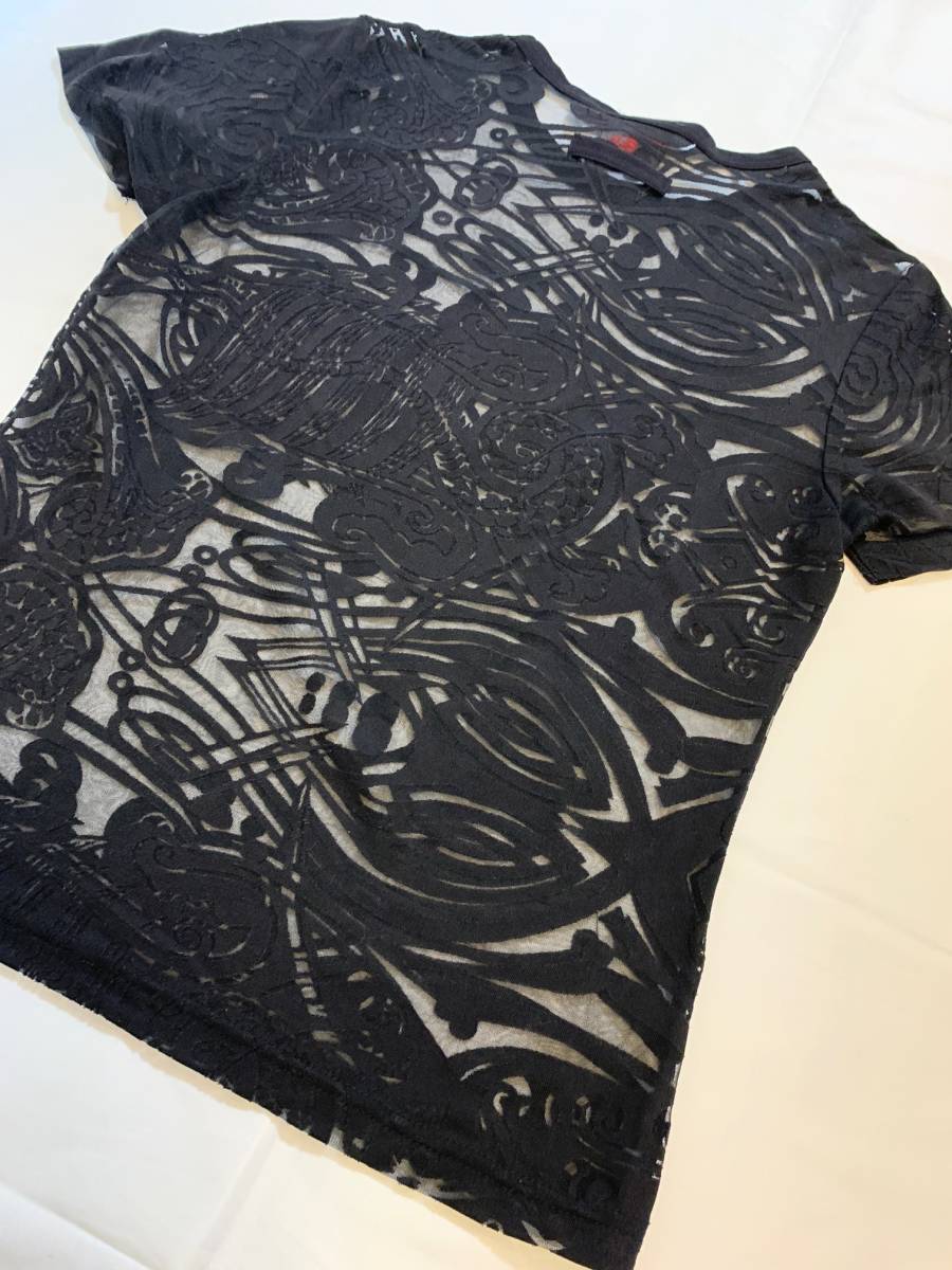 Jean Paul GAULTIER ジャンポールゴルチエ　ゴルチェ　タトゥー　メッシュ　パワーネット　Tシャツ　アーカイブ　atchive tops_画像5