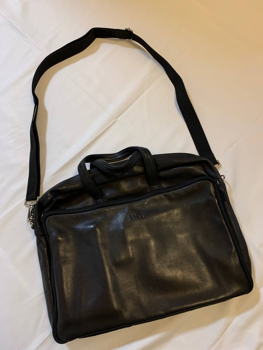 Jean Paul GAULTIER Jean-Paul Gaultier Gaultier business bag bag bag bag 2ways shoulder hand leather leather black 