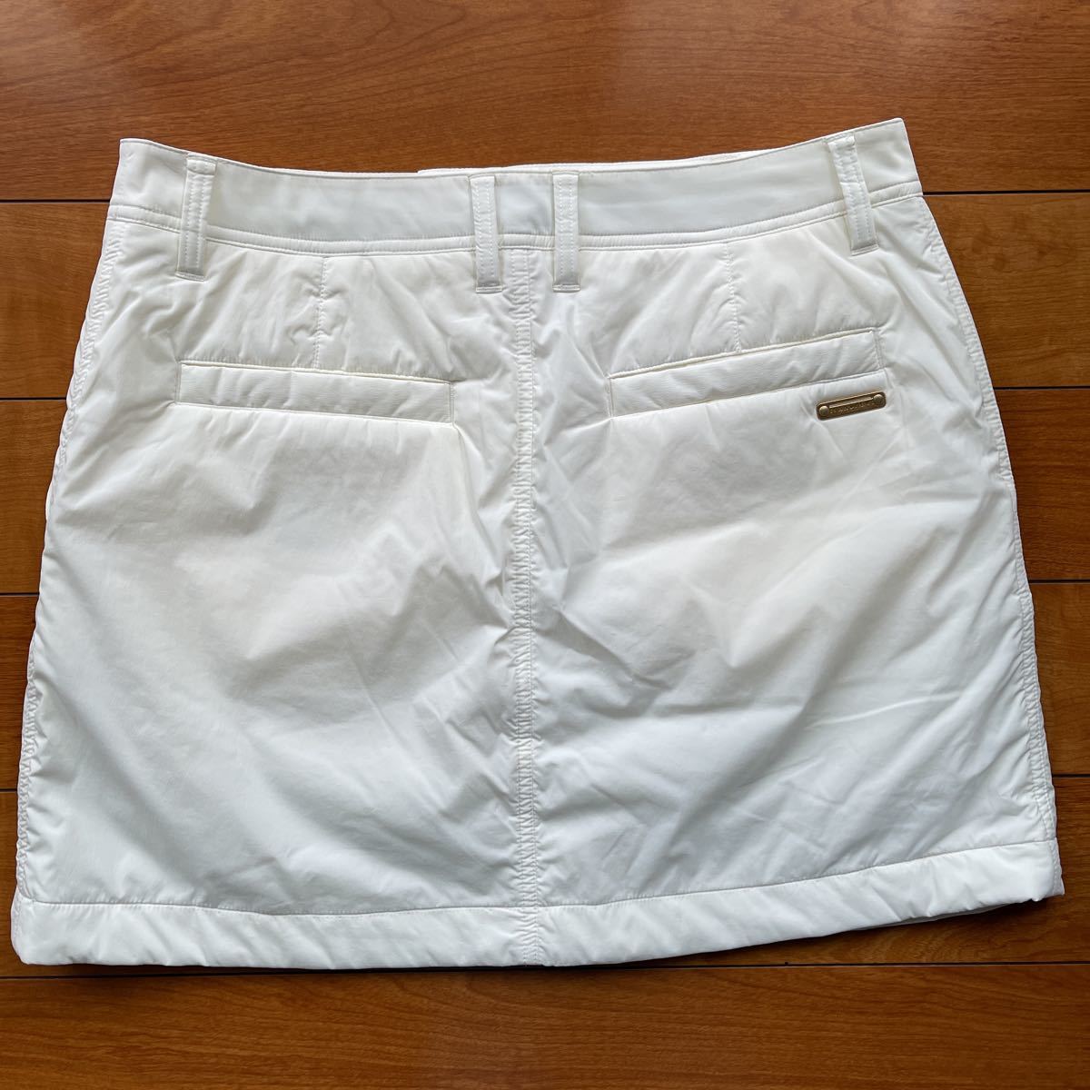 送料無料St ANDREWSセントアンドリュース中綿WARMスカートELACTIONX伸縮STRETCHキックバック防寒保温ソフトシェルoff-white/1try中古品_画像5