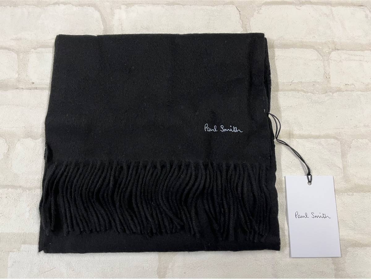 【お買得!】 ■ 未使用 ●221112 サイズ0 ブラック/グレー 100%ウールマフラー Smith Paul ポールスミス その他 【お買得!】 ■ 未使用 ●221112 サイズ0 ブラック/グレー 100%ウールマフラー Smith Paul ポールスミス その他