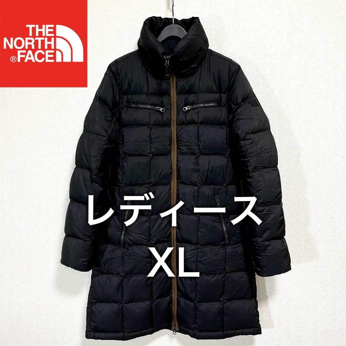 美品人気 ノースフェイス ダウンコート ブラック レディースXL