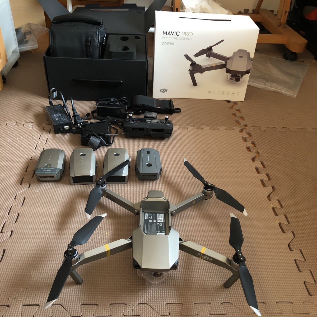 ジャンク品】DJI Mavic pro Platinum FLY MORE COMBO (JP) 元箱あり