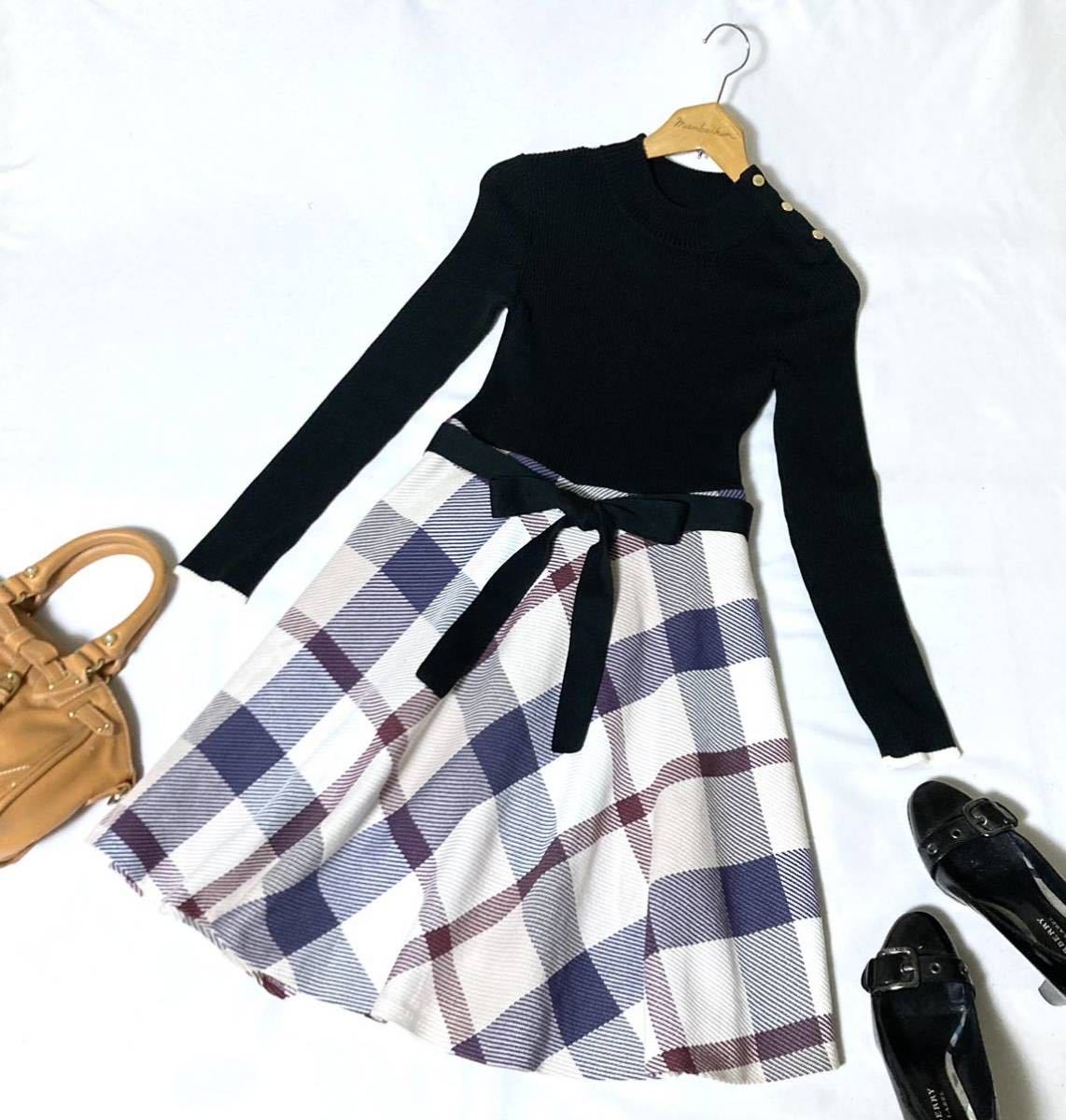 ヤフオク! - 美品 ブルーレーベルクレストブリッジ リブニットに