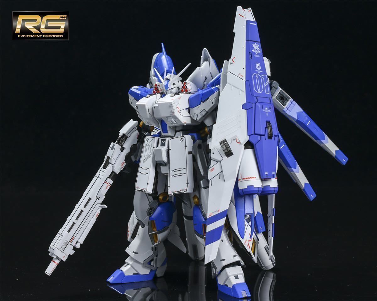 海外製 RG 1/144 Hi-νガンダム ハイニューガンダム HWS拡張セット 色分け済みプラモデル 【国内発送】【送料無料】_画像1