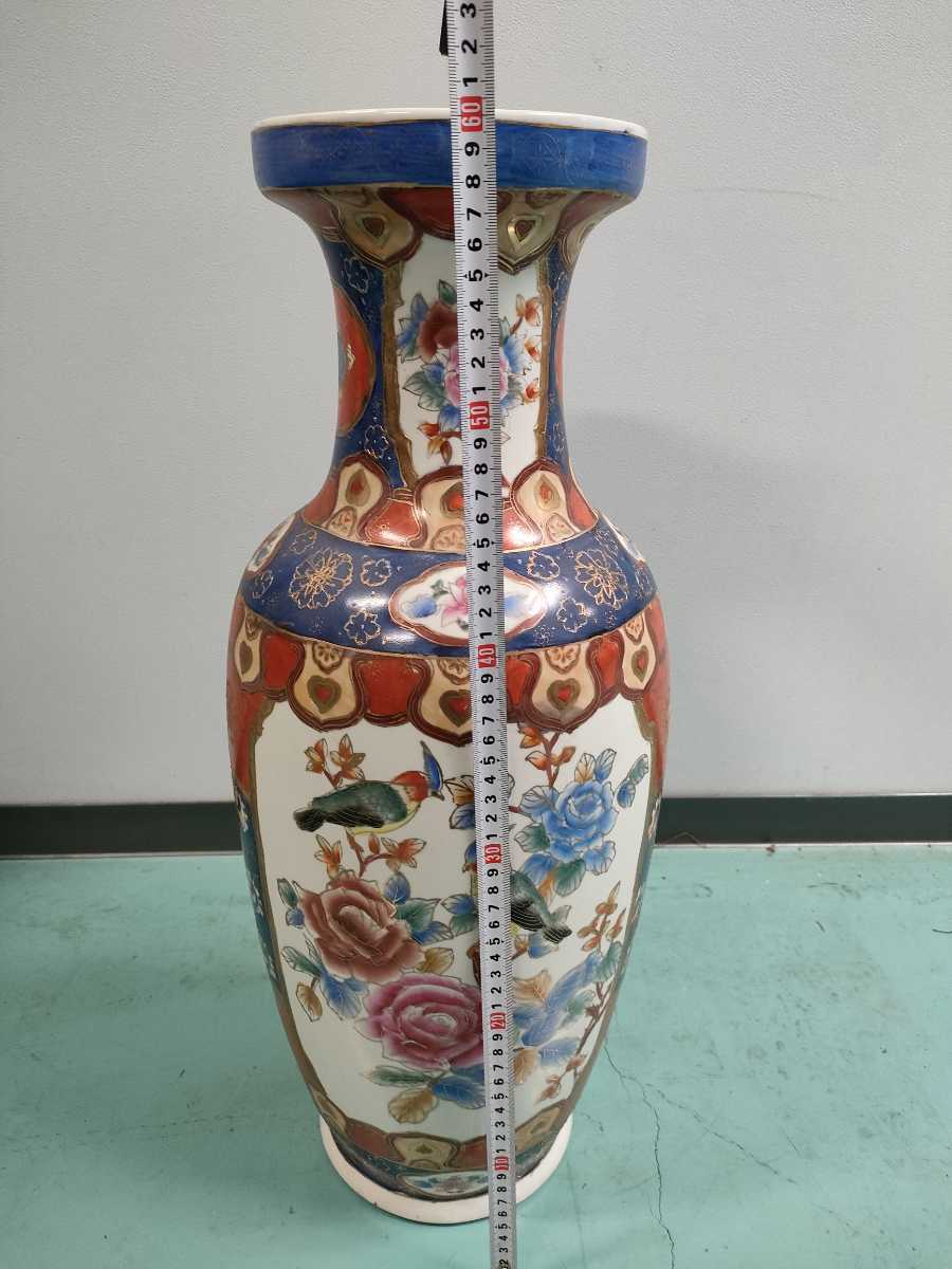 中国陶器 大壺 花瓶 飾り壷 花器 中国アンティーク 骨董品 古美術 中国 