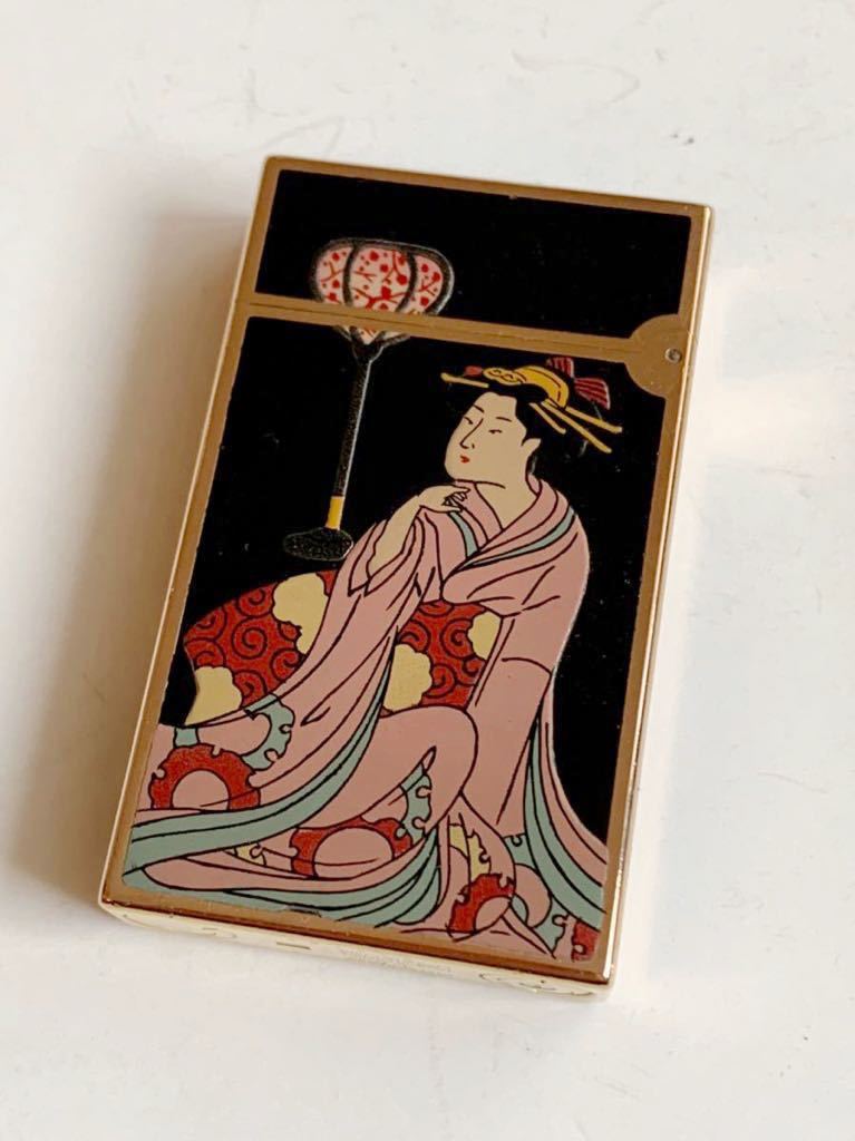 公式の 美品 デュポン ガスライター ライン2 天然漆 本蒔絵 歌舞伎