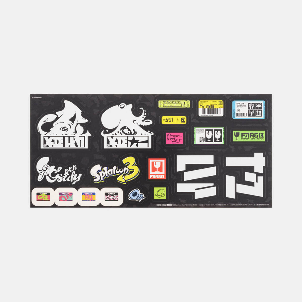 【送料無料】非売品 スプラトゥーン3 イカすテッカー 3種セット 3袋 14×30cm 新品未開封 マイニンテンドーストア限定 ステッカー シール