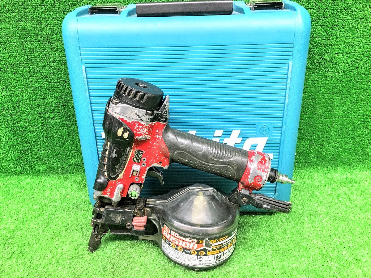 生まれのブランドで makita 中古品 マキタ 本体+ケース AN510H 高圧釘