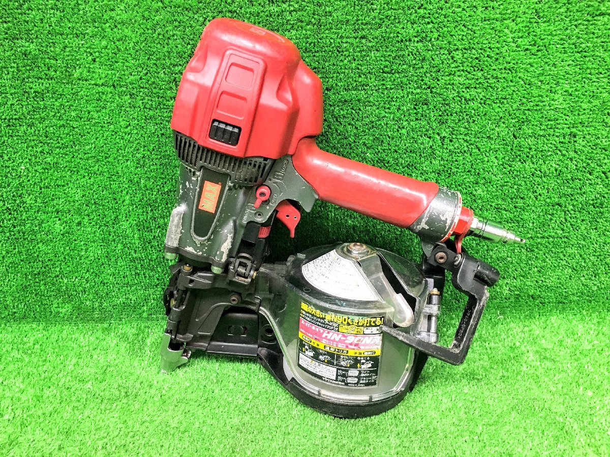 超目玉】 MAX マックス 90mm 高圧スーパーネイラ釘打機 HN-90X1