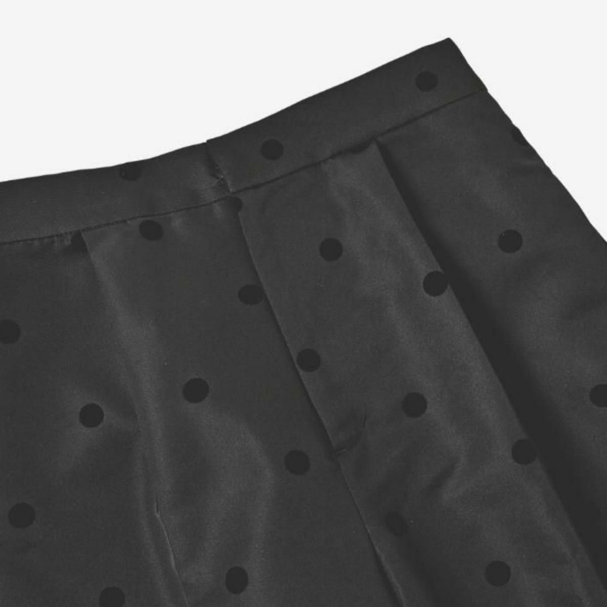 完売品 dolce. メゾンドドルチェ フロッキードットパンツ S ブラック