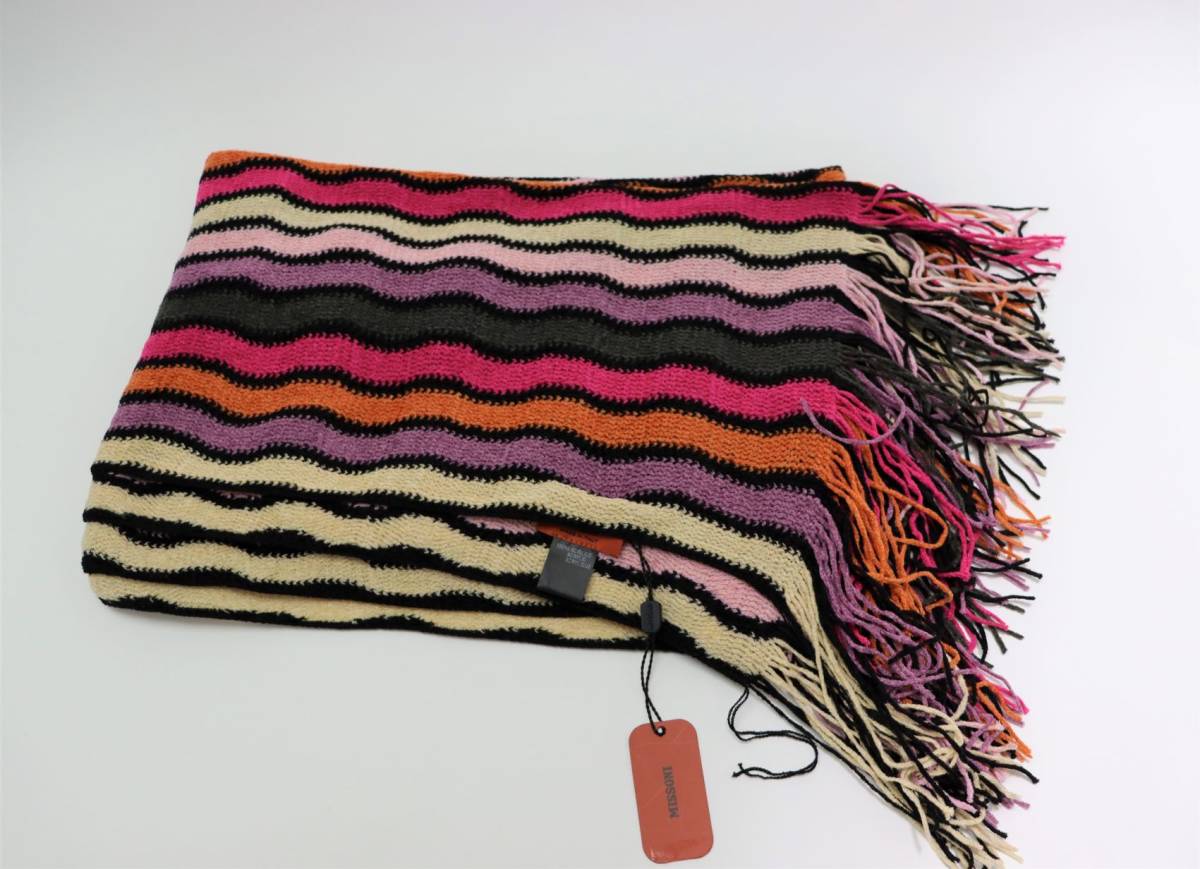 【限定販売】 新品 ストライプ マルチカラー レディース ストール マフラー ミッソーニ Missoni 女性用 【限定販売】 新品 ストライプ マルチカラー レディース ストール マフラー ミッソーニ Missoni 女性用