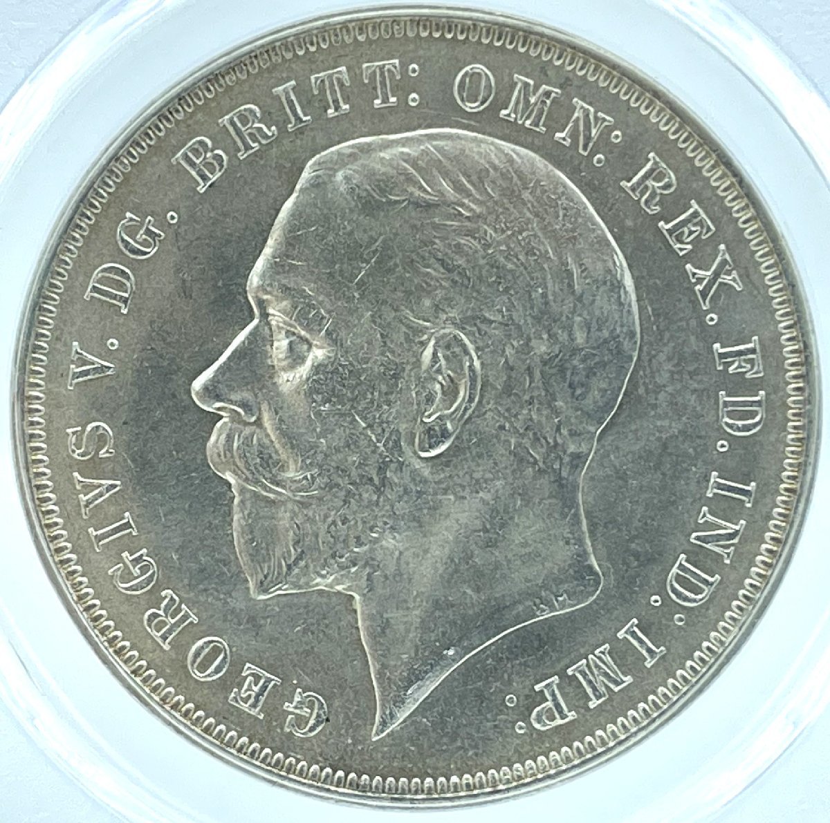 1935年 イギリス クラウン銀貨 ジョージ5世 PCGS MS64 戴冠25年記念