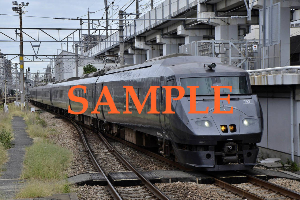 D-３【鉄道写真】Ｌ版５枚　787系　特急かもめ　JR九州_画像4