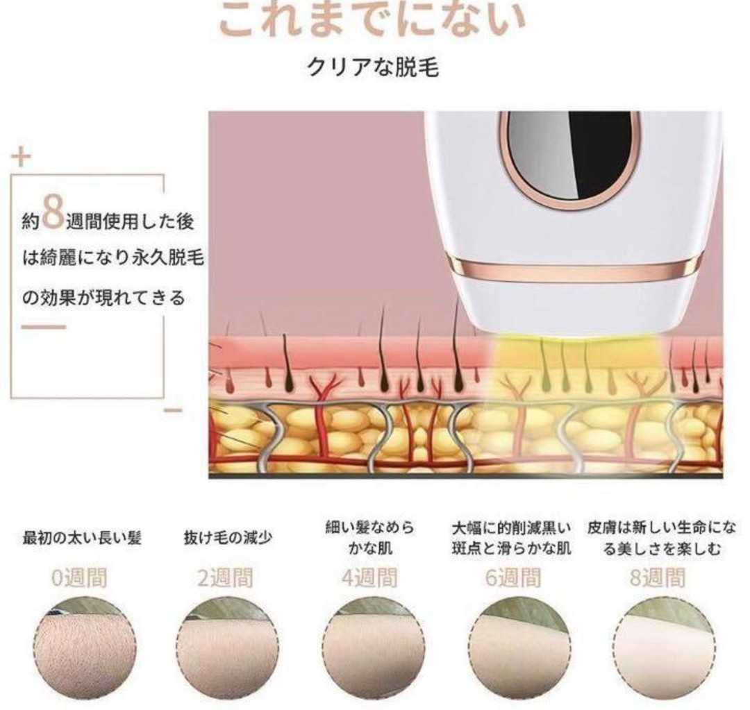 ❤エステサロンのIPL光エステ技術搭載❣短期間で効果を実感 ❤IPL光脱毛器