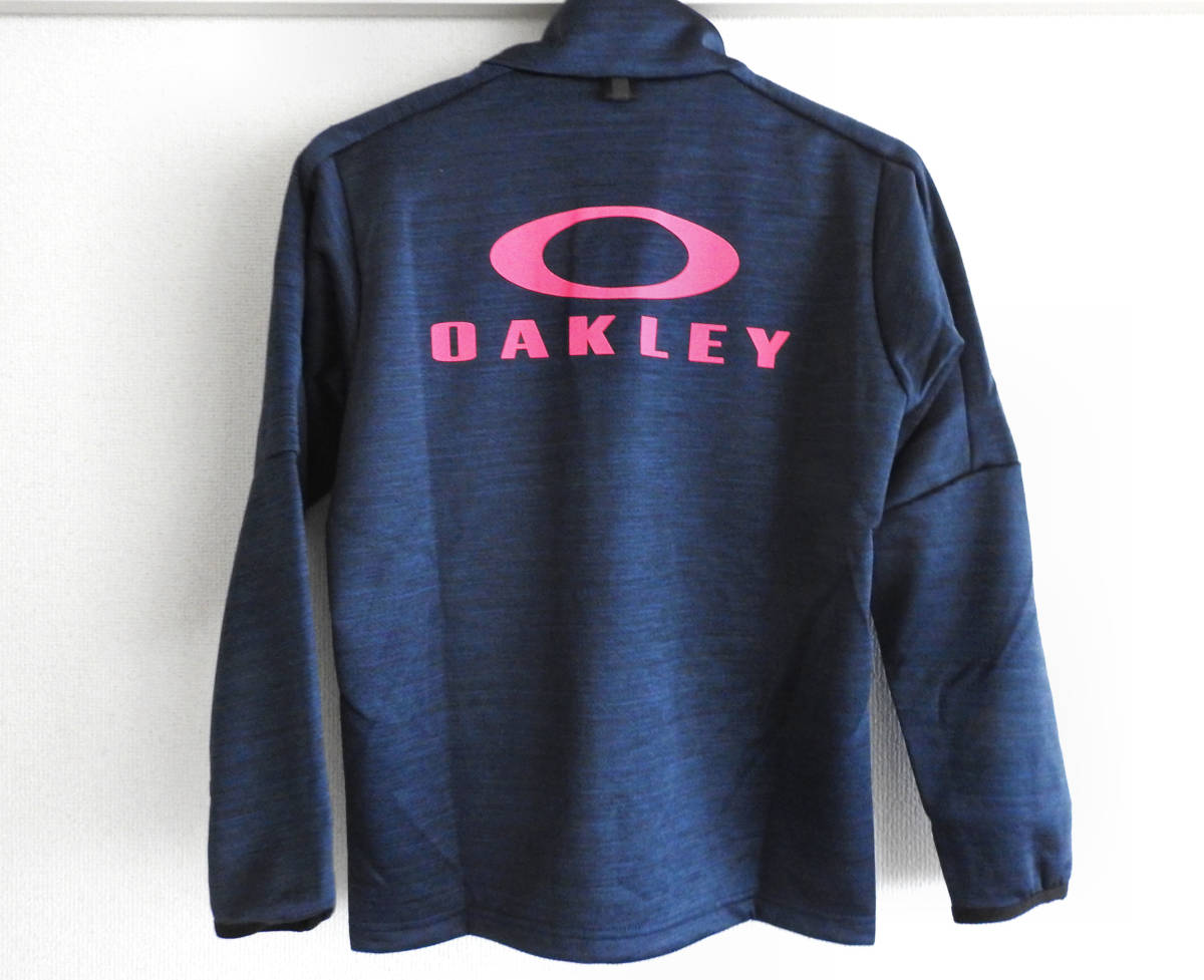 オークリー OAKLEY ジャケット 吸汗速乾性 リフレクター ボーイズ 紺 ネイビー【新品未使用】_画像6