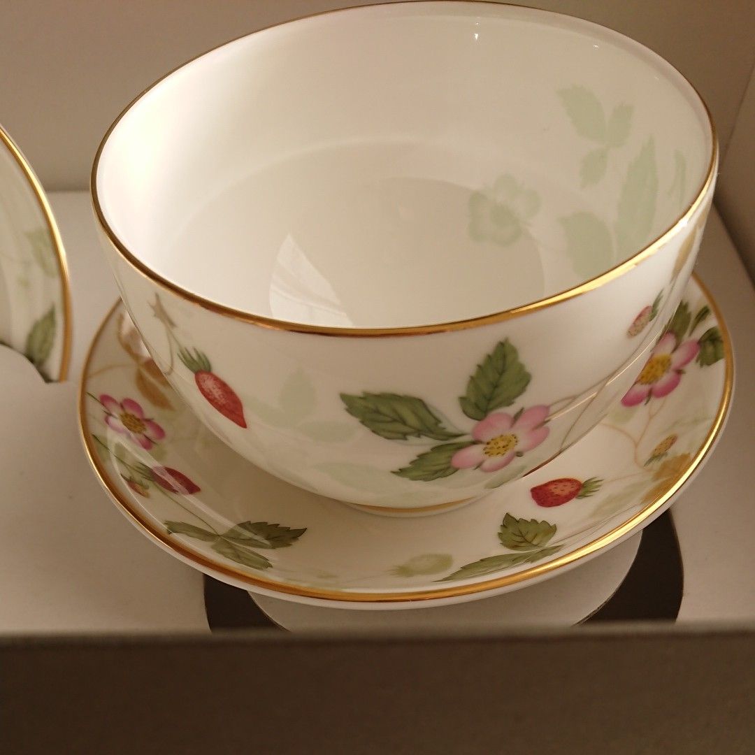 WEDGWOOD ウエッジウッド ワイルドストロベリー ジャパニーズ ペア
