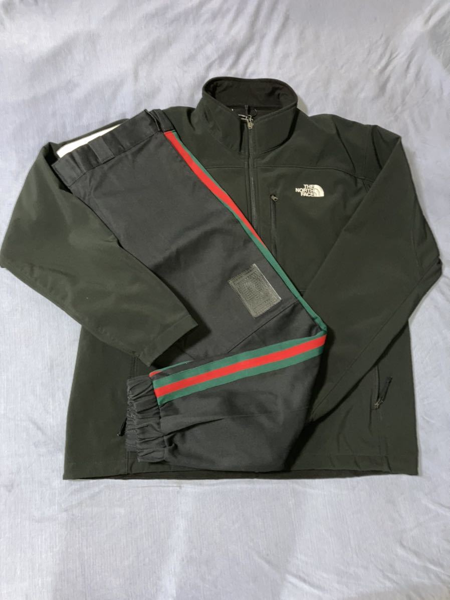 希少 美品 ディッキーズ DLSM コラボ 874 ジョガー パンツ サイドライン XL THE NORTH FACE ソフトシェル シェル ジャケット 黒 XL_画像1