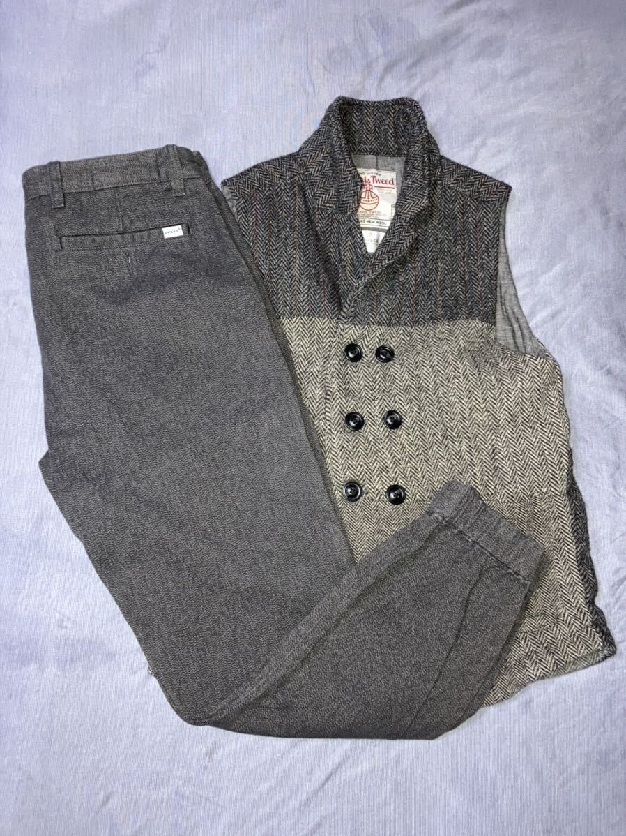 2022特集 美品 wool tweed harris levi's セットアップ ヘリンボーン ウール L ベスト ハリスツイード w34 ジョガー リーバイス Lサイズ 2022特集 美品 wool tweed harris levi's セットアップ ヘリンボーン ウール L ベスト ハリスツイード w34 ジョガー リーバイス Lサイズ