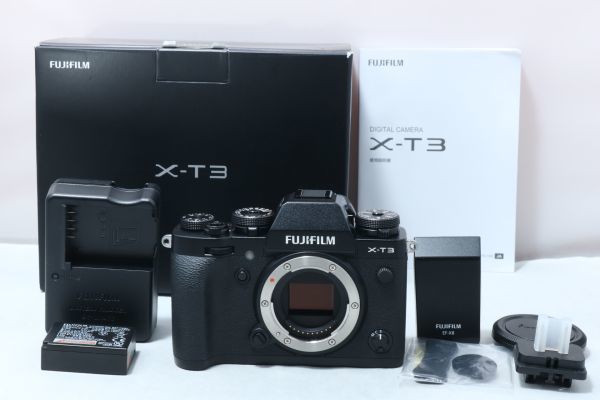 ■ショット数９１回のほぼ新品■ FUJIFILM フジフィルム ミラーレス一眼カメラ X-T3ボディ ブラック X-T3-B　３