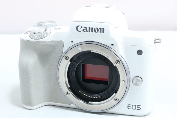 ショット数5000回以下の５％特上品 CANON キャノン ミラーレス一眼カメラ EOS Kiss M ボディー ホワイト 