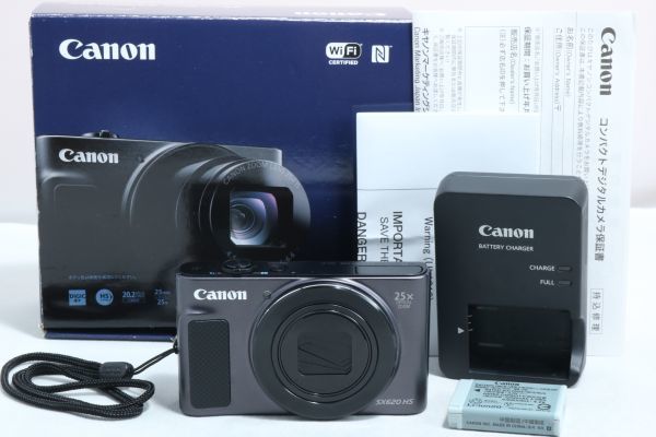 □新品級□ CANON キャノン PowerShot SX620 HS ブラック univ-azteca