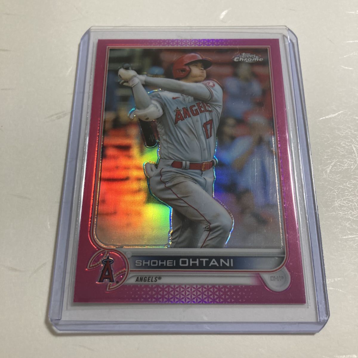 ヤフオク! - 大谷翔平 Topps chrome 2022 ピンクリフラ...