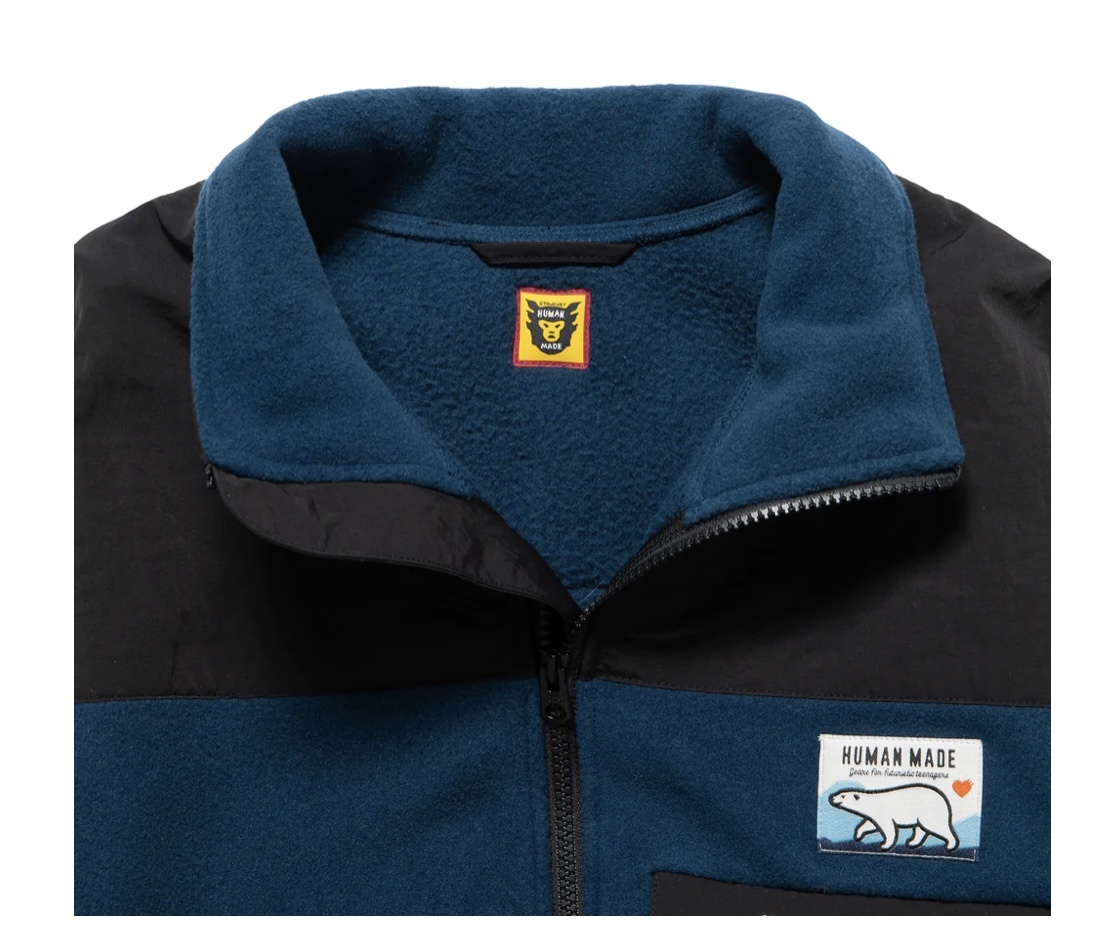 【国内正規Lサイズ】HUMAN MADE FLEECE HALF-ZIP PULLOVER ヒューマンメイド　フリース　ボア　NIGO_画像3