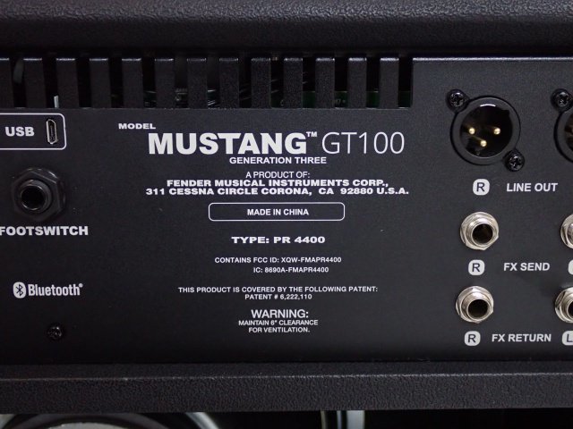 Fender MUSTANG GT100 モデリングデジタルアンプ-connectedremag.com