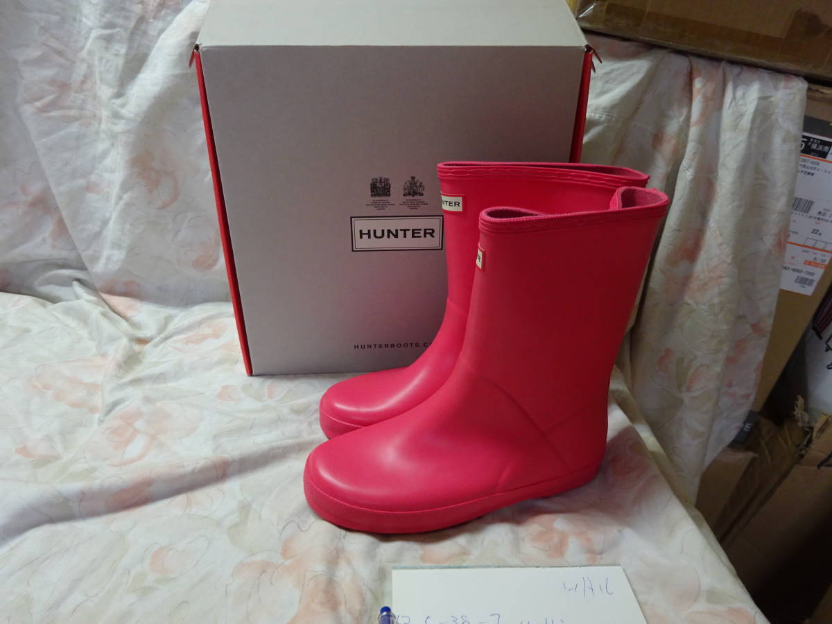 * new goods HUNTER Hunter rain boots PK 21cm HA17