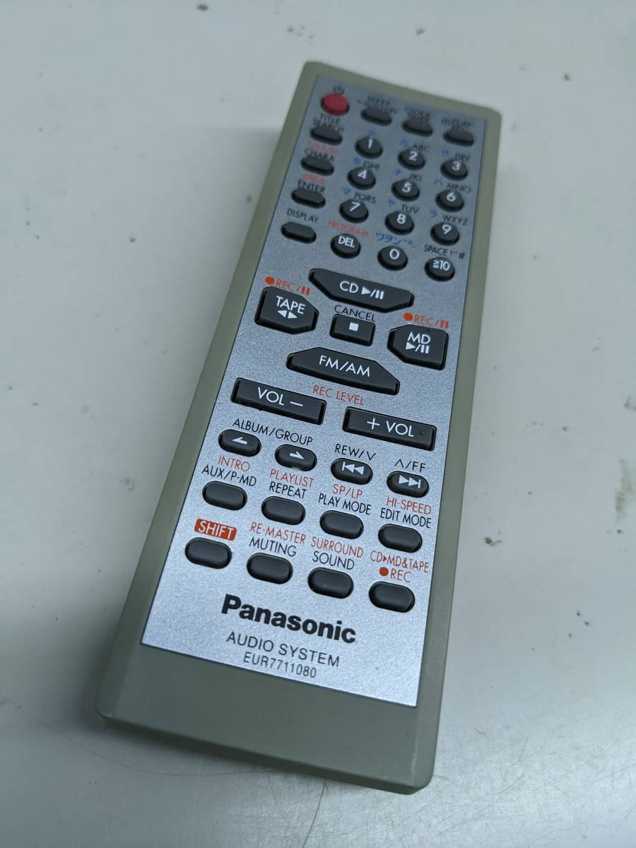 【FNB-13-20】Panasonic/パナソニック オーディオ用リモコン EUR7711080　動確済_画像1