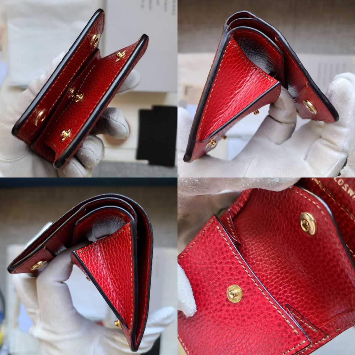美品!交渉可!エレファント,ドラーロ,ブッテーロ,WILDSWANS,kf003,エキゾチックレザー,ワイルドスワンズ,財布,札,レザー,革,レッド,カード,