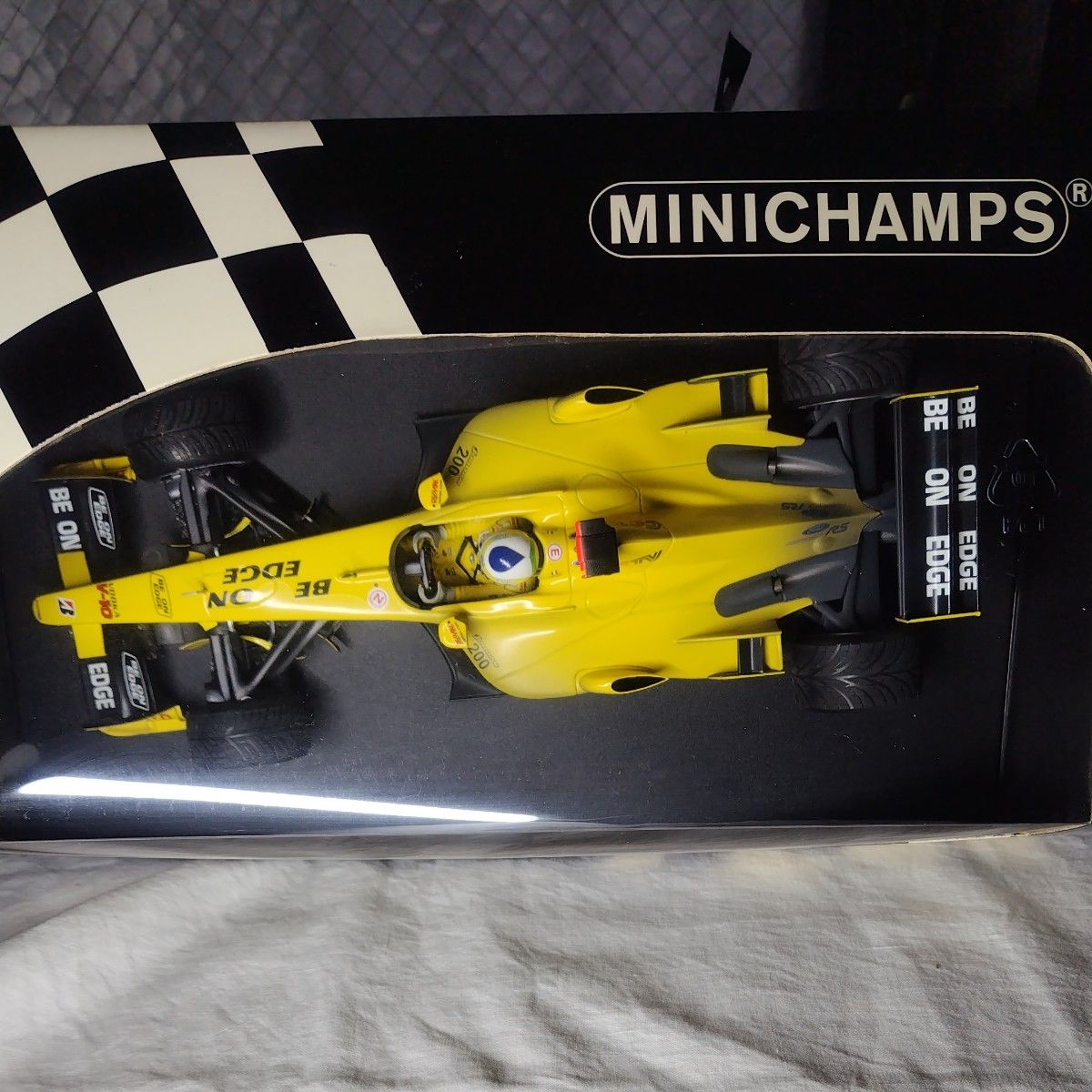 ミニカー 1/18 ミニチャンプス  Jordan Ford EJ13  G．Fisichella 1st Win Brazili