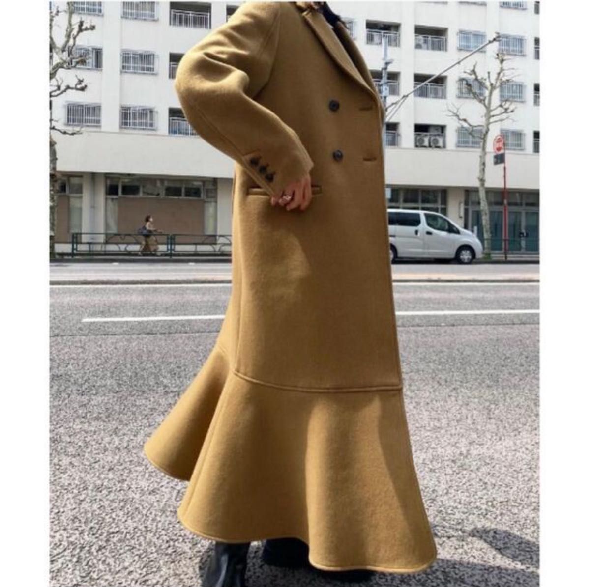 DOUBLE BREASTED MERMAID COAT Ameri 全くの未使用、新品 www.esn