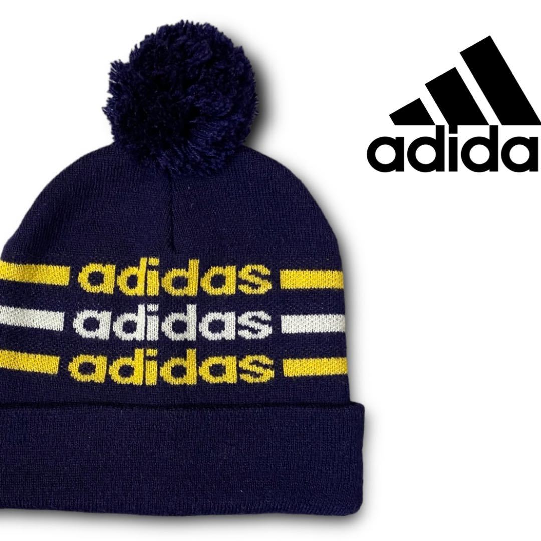 デポー adidas ヴィンテージ キャップ 紺色 ウール econet.bi