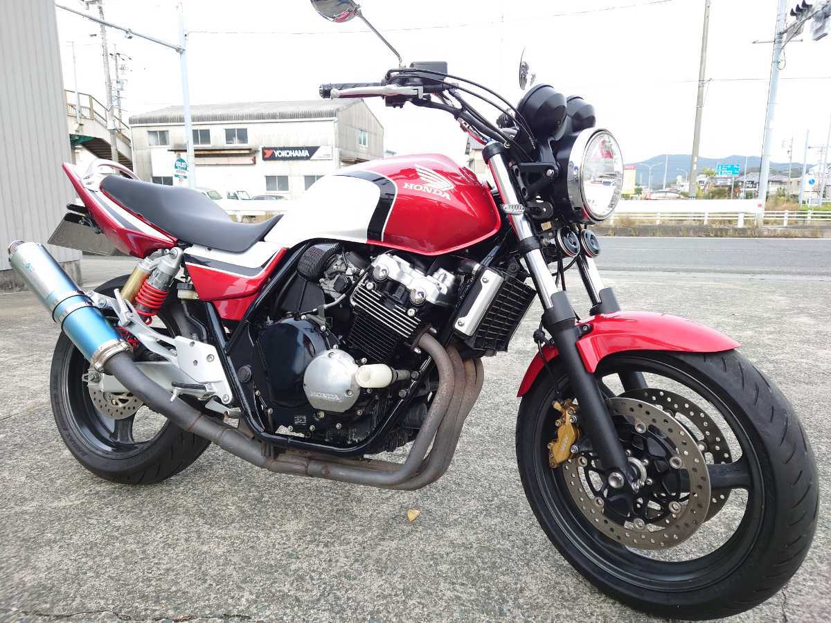 ホンダ　CB400SF VTECⅢ ＮＣ３９！絶版入り？！キャブ車ＶＴＥＣ！機関良好！ブレイジングレッド！乗って楽チン仕様！_画像1