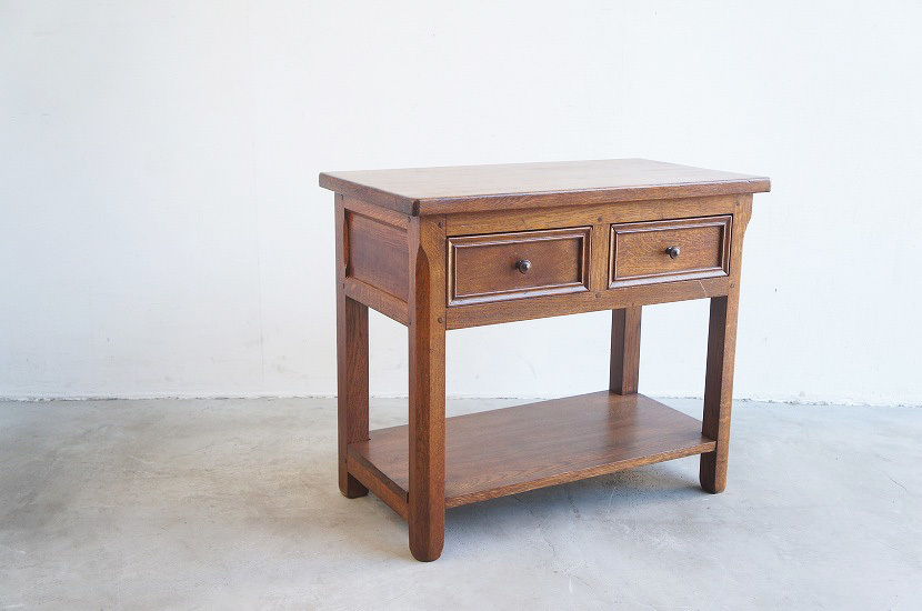  France antique oak small sideboard / purity / chest / book shelf / antique bookcase / console / Europe /cafe/ Cafe 