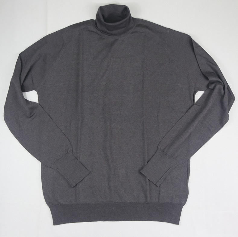 買得 Smedley ジョンスメドレー John 新品 最高級シーアイランドコットン・メリノウール タートルネック ANTHRACITE Lサイズ セーター 買得 Smedley ジョンスメドレー John 新品 最高級シーアイランドコットン・メリノウール タートルネック ANTHRACITE Lサイズ セーター