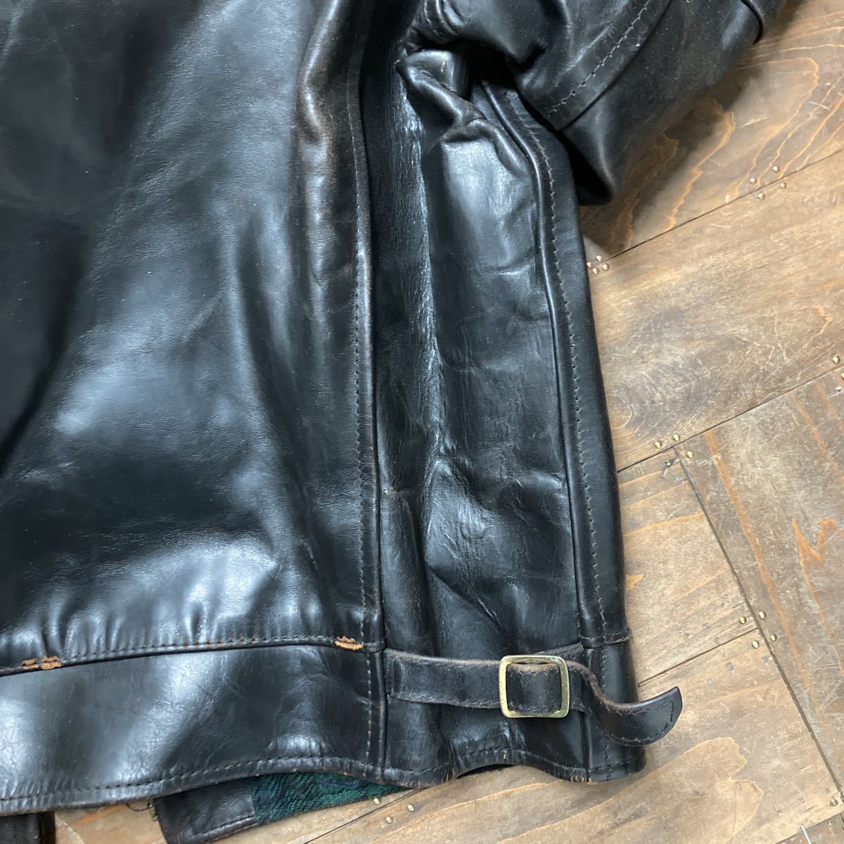エアロレザー ハイウェイマン AERO LEATHER ライダースジャケット 本革 ホースハイド 茶芯