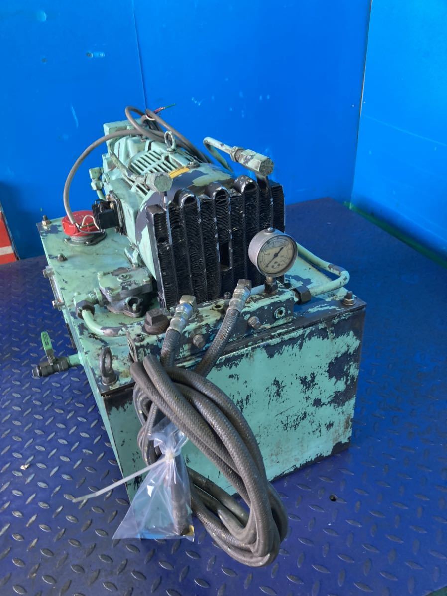 N3193 RACINE モーターポンプ 油圧ユニット バルブユニット 2.2kw 3