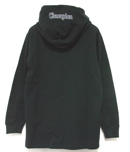 新品★champion★チャンピオン★コットン パーカー★M★ブラック★ガーメントウォッシュ加工_画像2