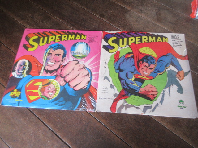 LP 2枚 ブック＆レコード スーパーマンの画像1