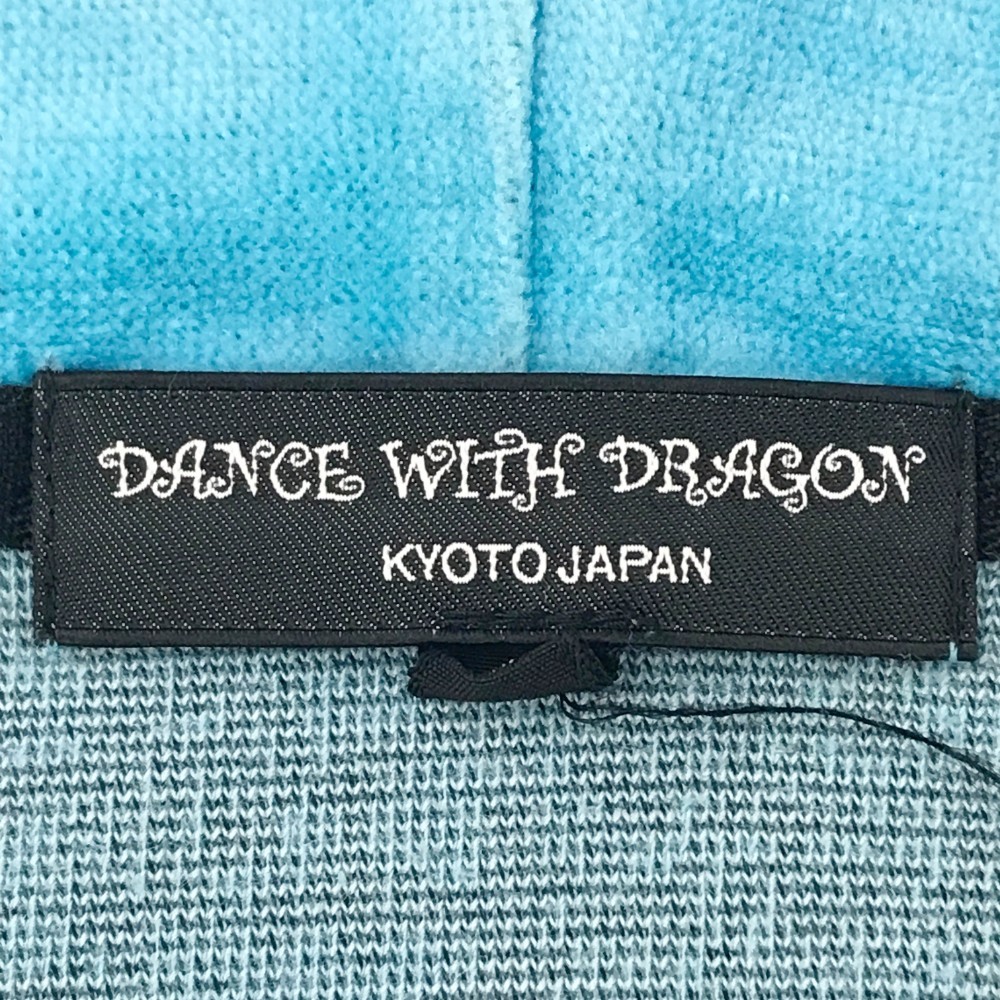 DANCE WITH DRAGON ダンスウィズドラゴン 起毛 ジップパーカー ブルー系 2 [240001762068] ゴルフウェア メンズ_画像3