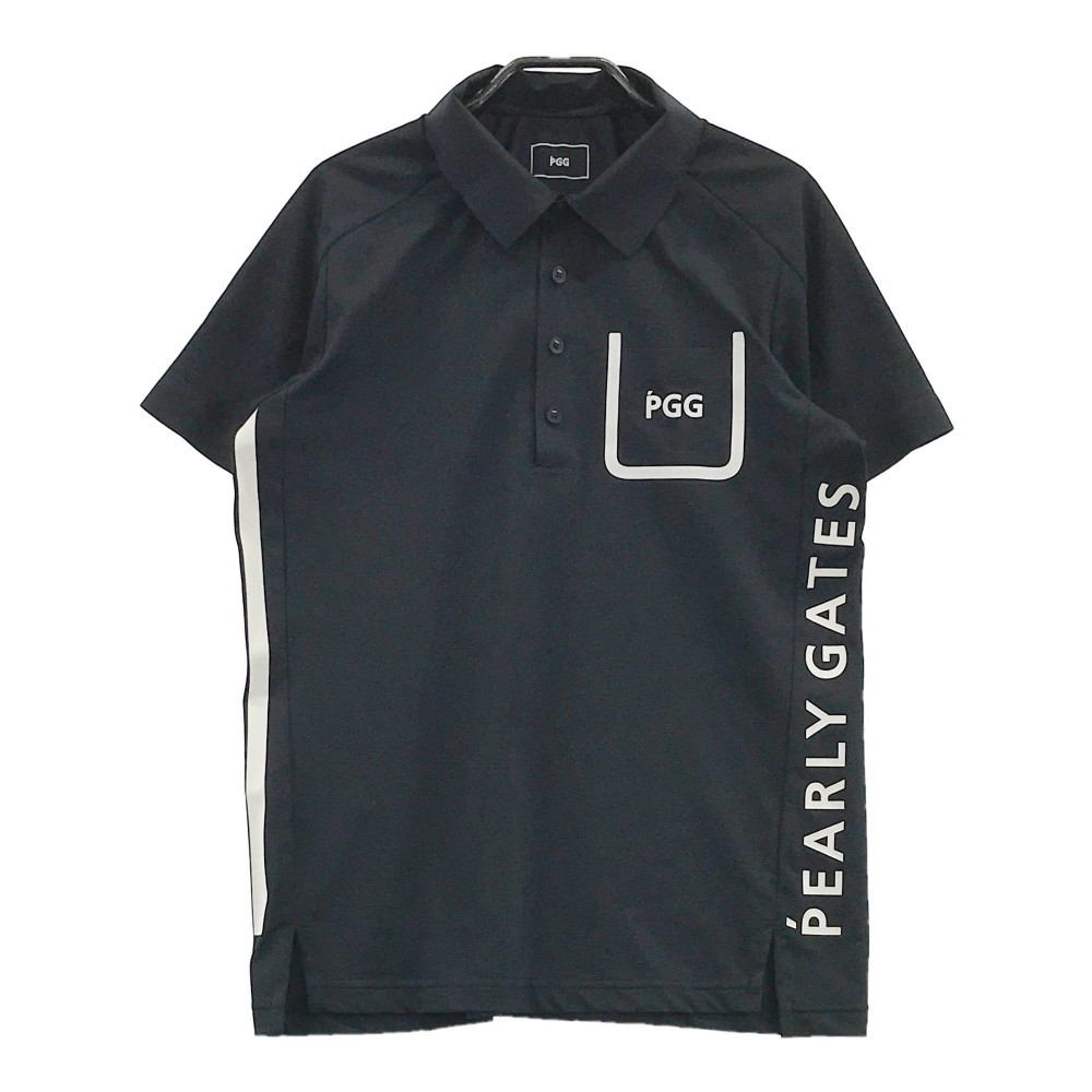 PGG PEARLY GATES パーリーゲイツ 2021年モデル 半袖ポロシャツ ブラック系 4 [240001821162] ゴルフウェア メンズ_画像1