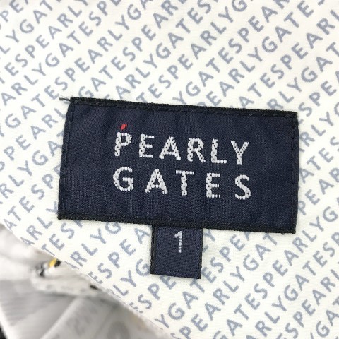 【美品】PEARLY GATES パーリーゲイツ 2021年モデル ストレッチ パンツ 総柄 ホワイト系 1 [240001811656] ゴルフウェア レディース_画像7