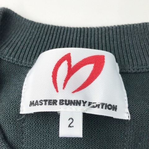 MASTER BUNNY EDITION マスターバニーエディション 2021年モデル 半袖ニットセーター カーキ系 2 [240001827544] ゴルフウェア レディース_画像7