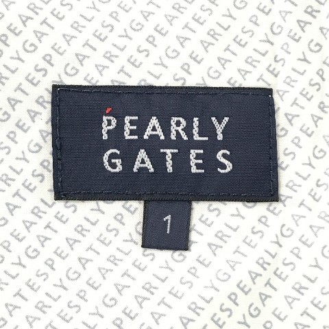 PEARLY GATES パーリーゲイツ ストレッチスカート プリント ロゴ 総柄 ネイビー系 1 [240001829177] ゴルフウェア レディース_画像5