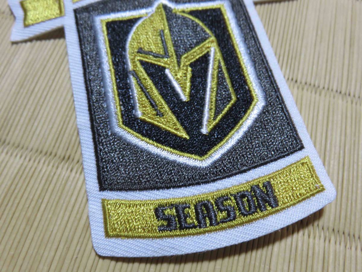 IS2017-18　激渋◇甲冑マスク◆新品ベガス・ゴールデンナイツVegas Golden Knights刺繍ワッペン）◆NHL　アメリカ　アイスホッケー　チーム_画像4