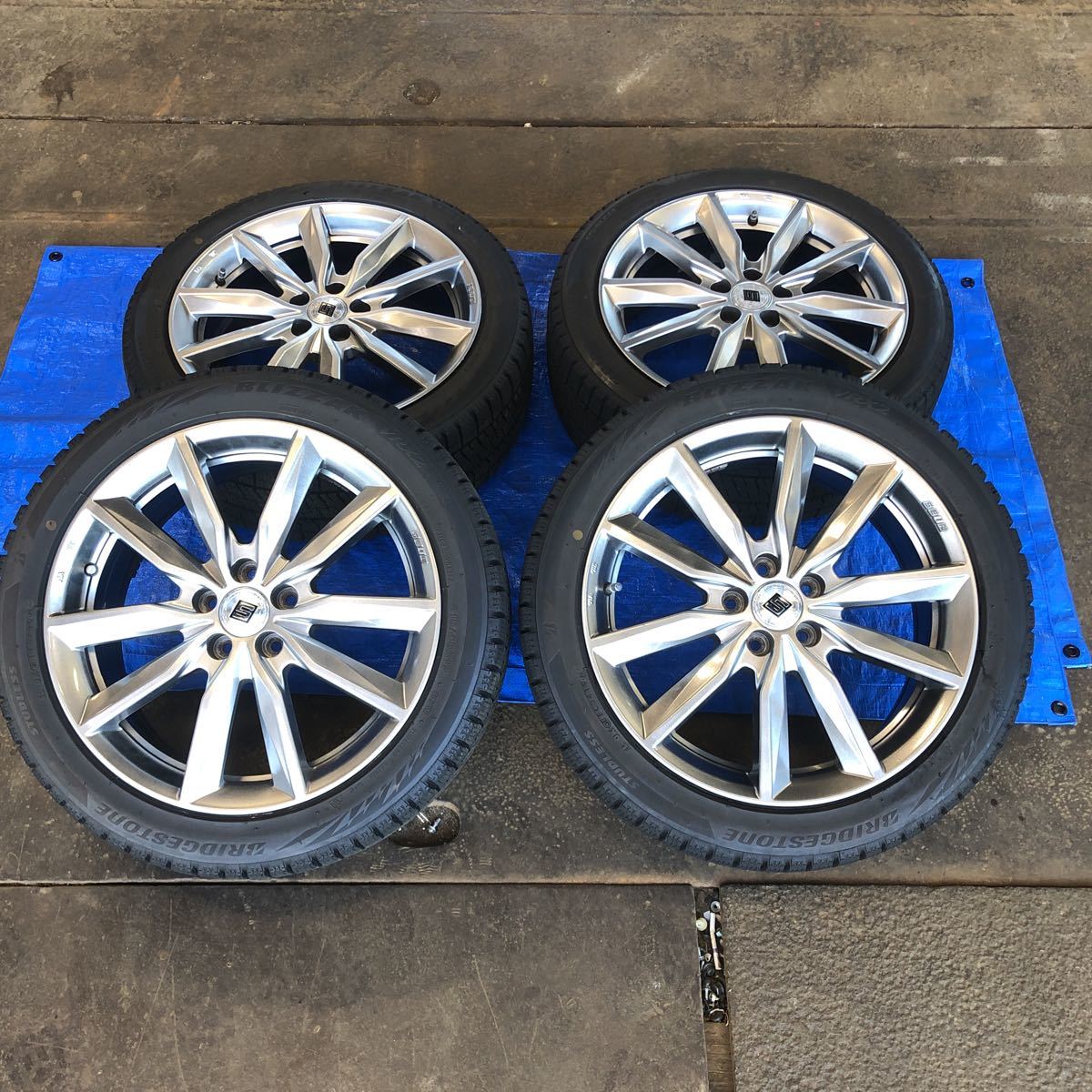 受注生産品 BBS 100 5H 美品 バリ山 プリウス 86 BRZ 等 RE 17インチ
